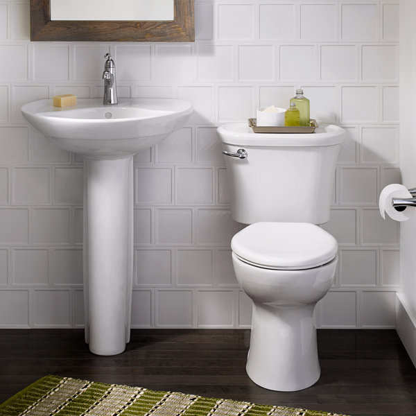 American Standard Ravenna 23'' Tall UShaped Pedestal Bathroom Sink & Reviews Wayfair